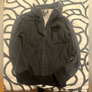 Roots Charcoal Gray Zip-Up Hoodie